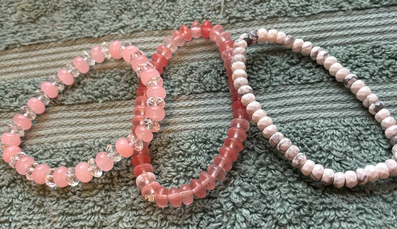 Gemstone bracelet set