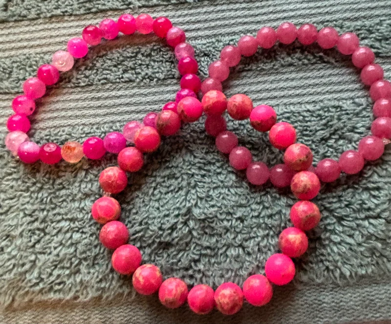 Pink bracelet set