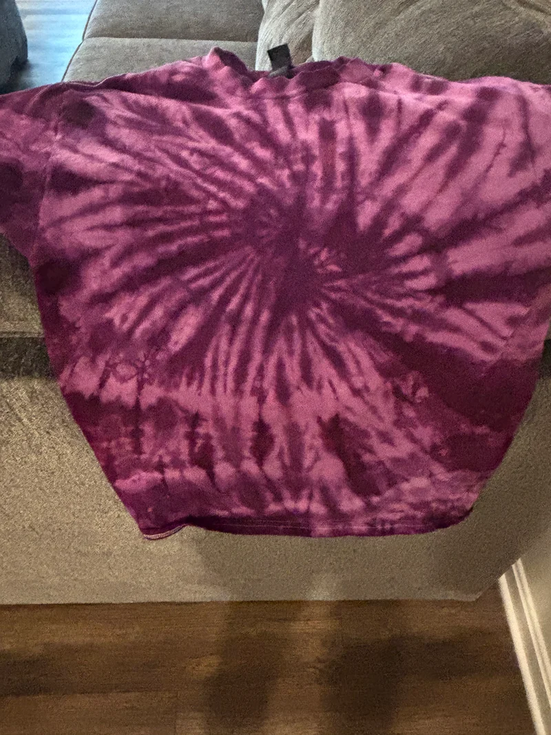 Small handmade tie-dye shirt