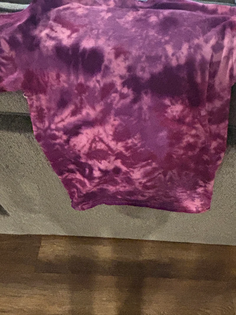 Small handmade tie-dye shirt
