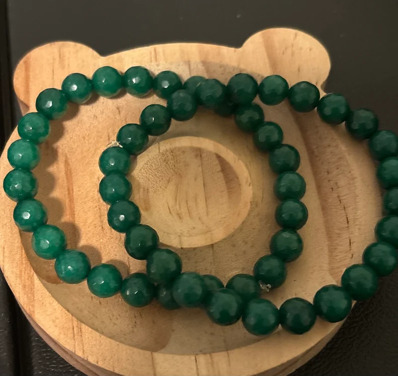 Green gemstone bracelet