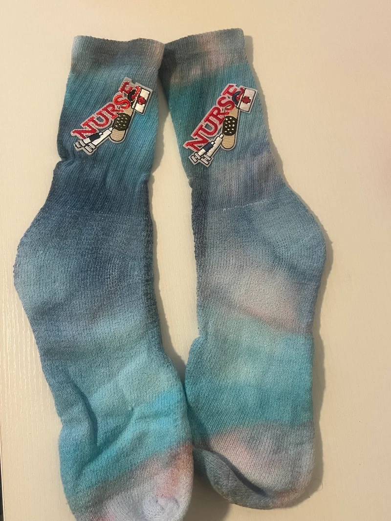 Tie-dye socks