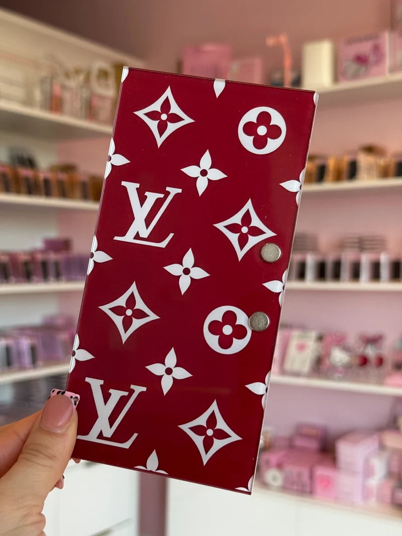 Red LV Inspired Tile