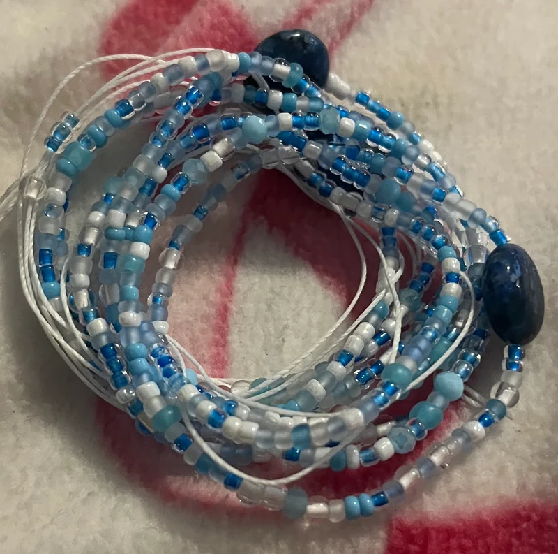 Gemstone waist bead