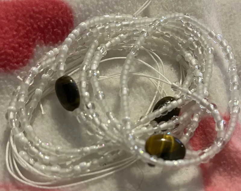 Tiger eye waist bead