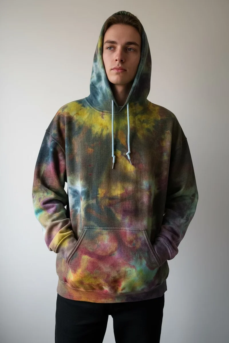Handmade tie-dye hoodie