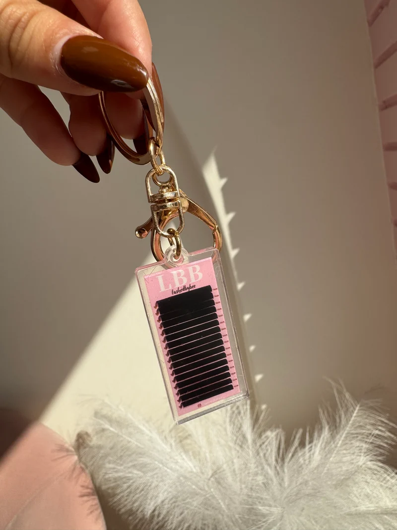 Lash tray keychain