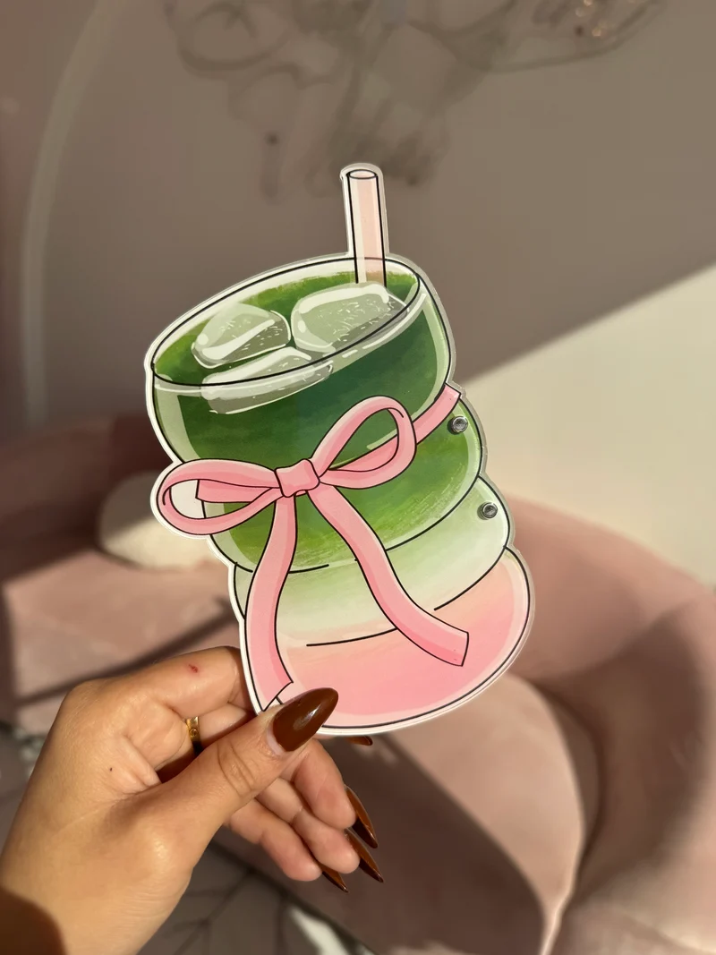 Strawberry matcha lash title🍵