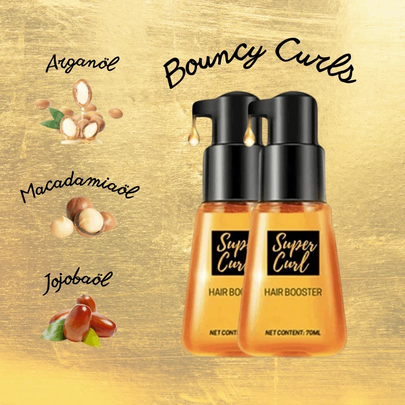 Locken-Serum für lockiges Haar | Mit Argan-, Jojoba- und Macadamiaöl | Definierte Locken, weniger Frizz und mehr Glanz