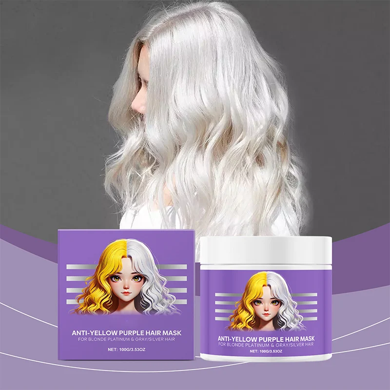 Anti-Gelbstich Haarmaske | Tiefenpflege | Farbkorrektur | SilverGlow