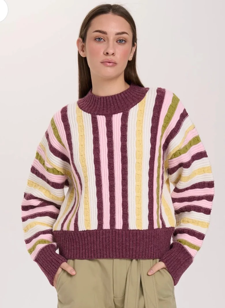 24 COLOURS STRIPE PULLOVER