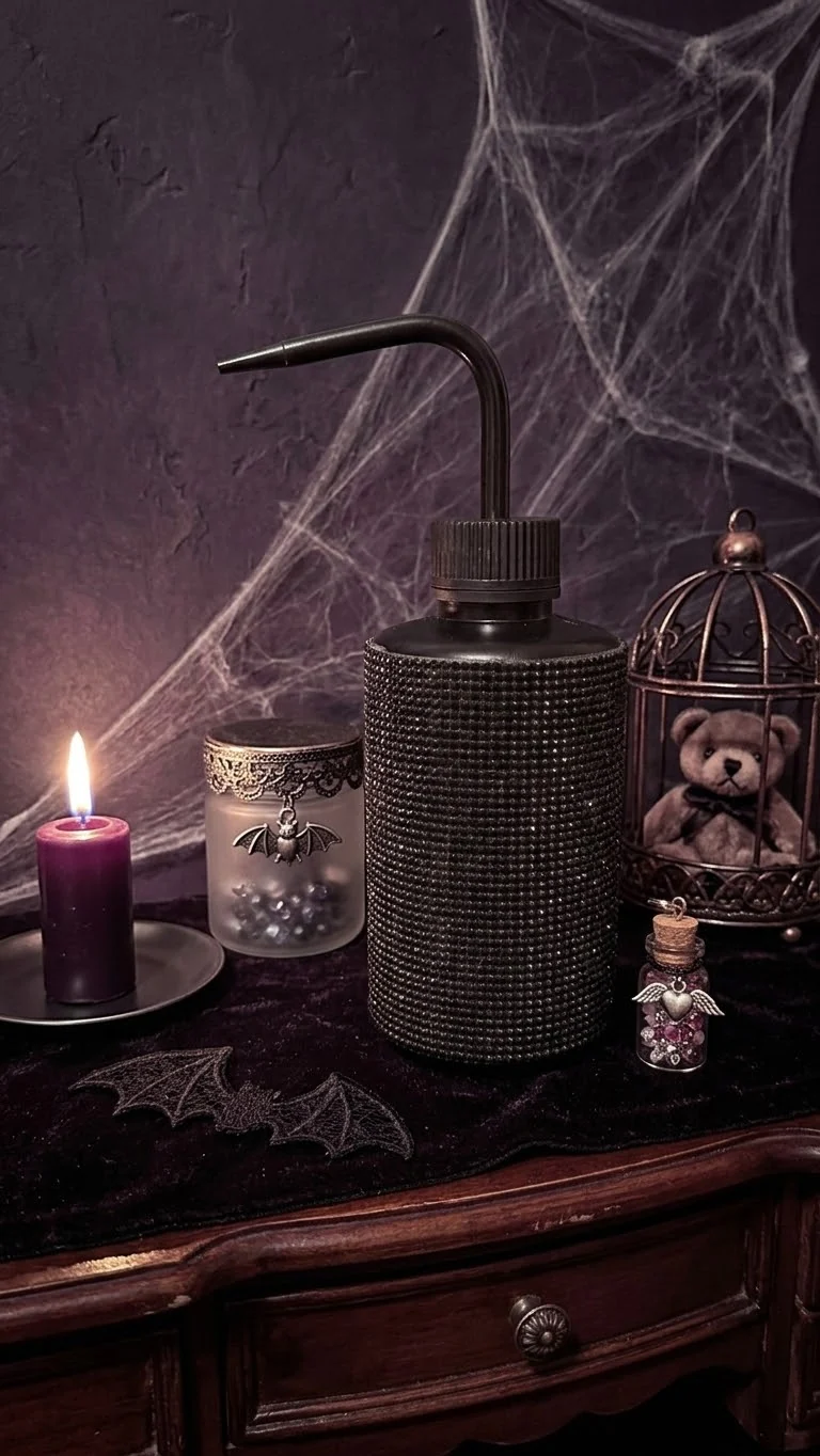 Spooky bedazzled squirt bottle