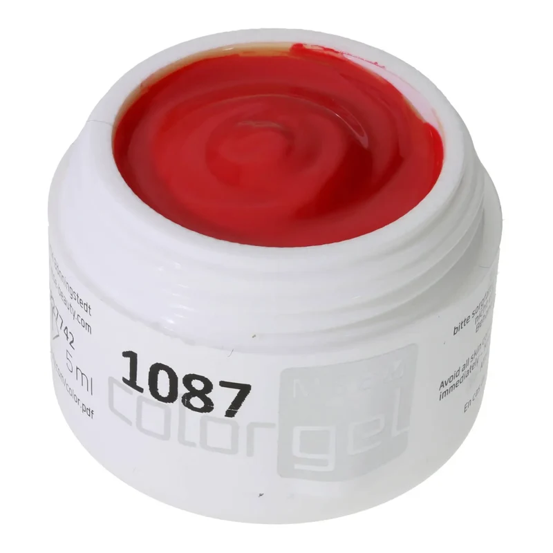 #1087 UV Farbgel Rot 5ml PURE – Hochdeckend & intensiv