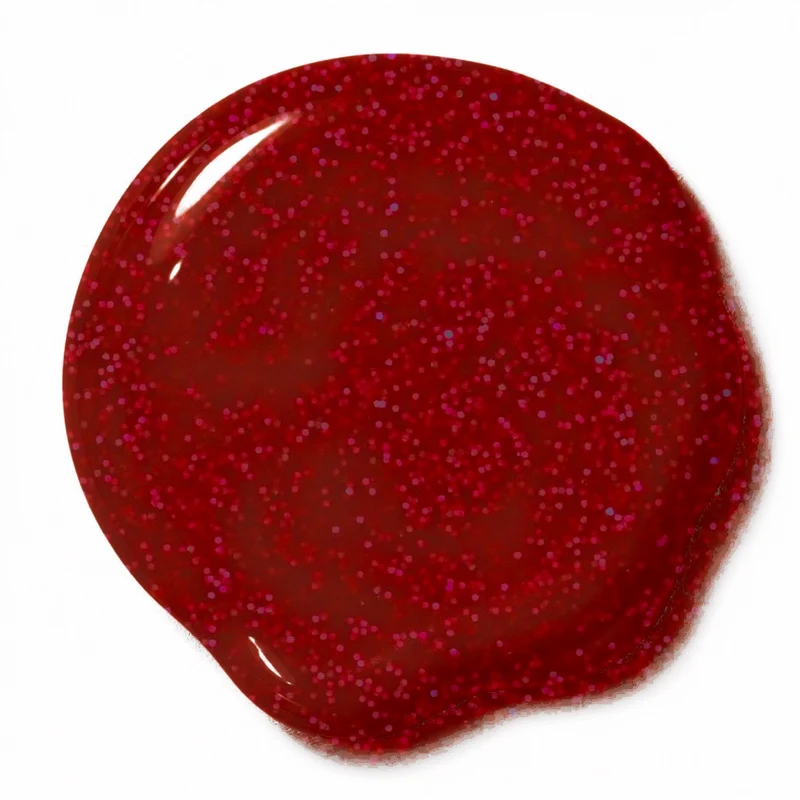 Gelaxy Shellac #0166 Premium-GLITTER Himbeerrot mit Silber 15 ml