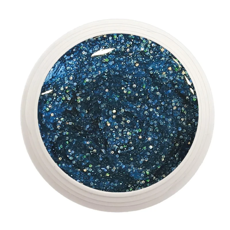 #868 Premium-GLITTER Color Gel 5ml Blau