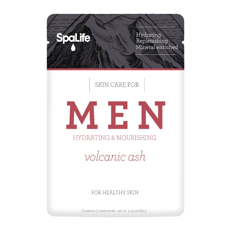 MY SPA LIFE Men's Volcanic Ash Hydrating Facial Mask