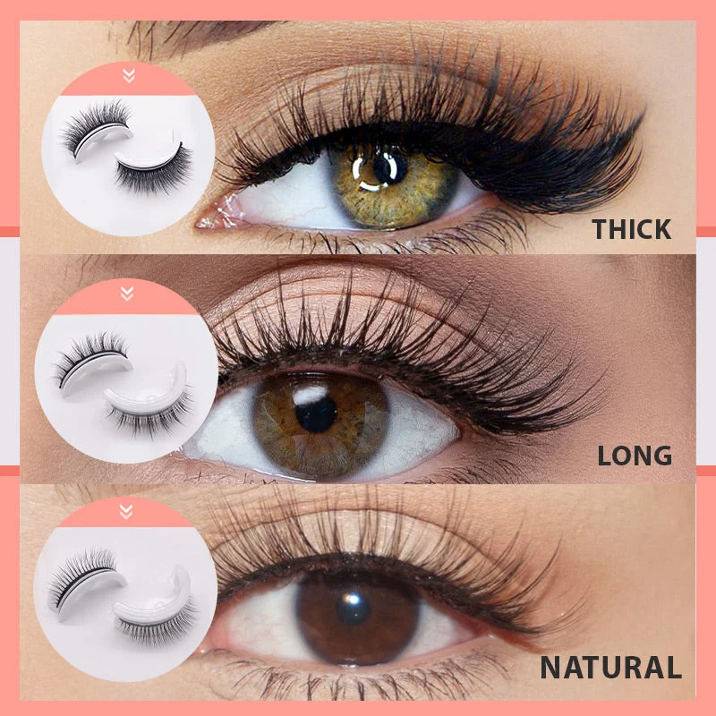Wiederverwendbare selbstklebende Wimpern – 2er-Set