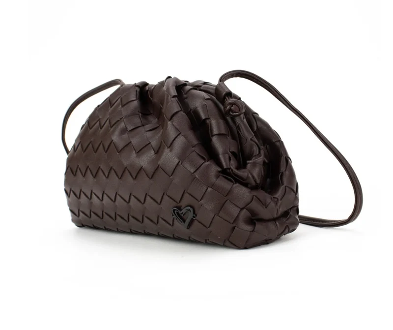 PRENELOVE Elgin Clam Vegan Leather Clutch