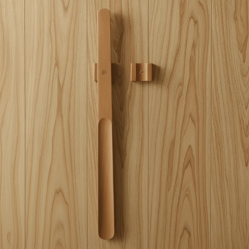 Extra langer magnetischer Schuhanzieher aus Holz