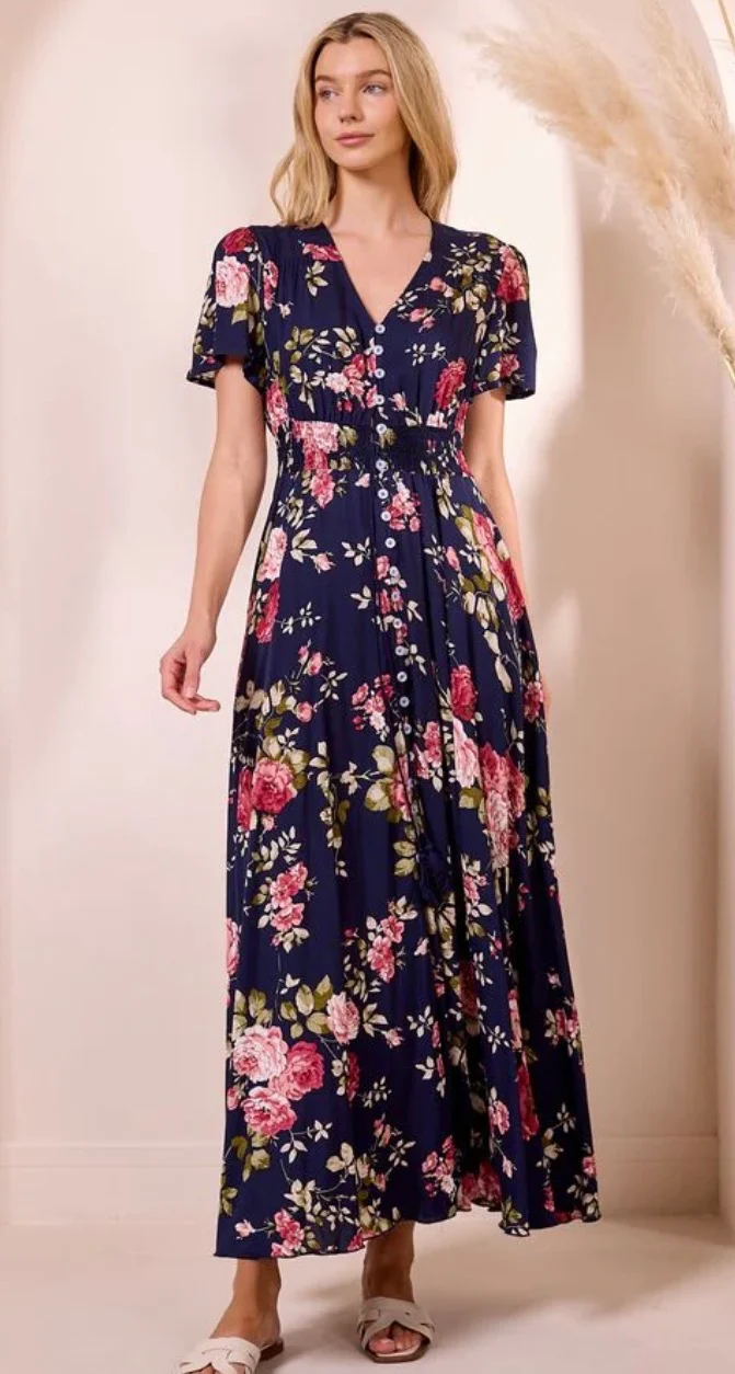 Angeleye – Chania Short Sleeve Maxi Dress