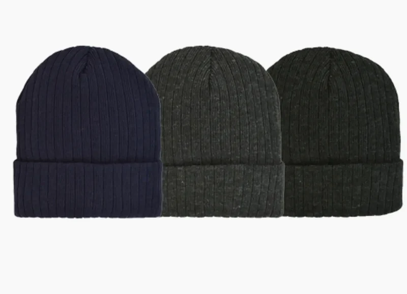 GRAND SIERRA Mens Rib Knit Hat with 3M Thinsulate™