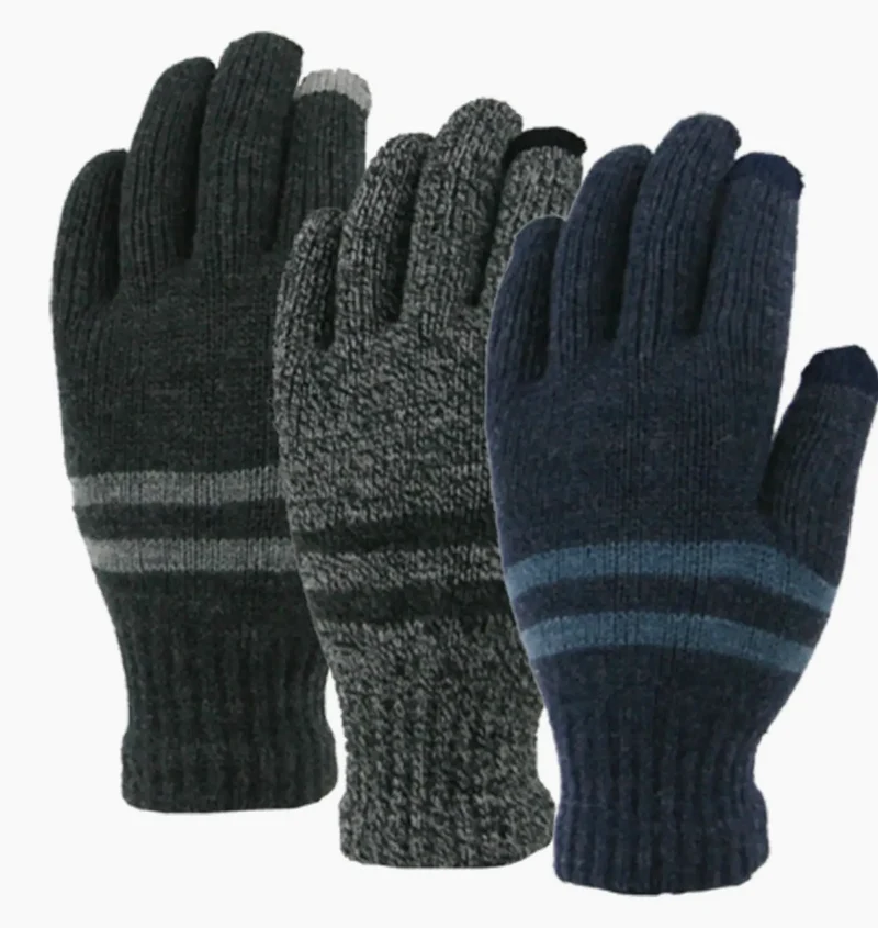 GRAND SIERRA Mens Marled Touchscreen Glove