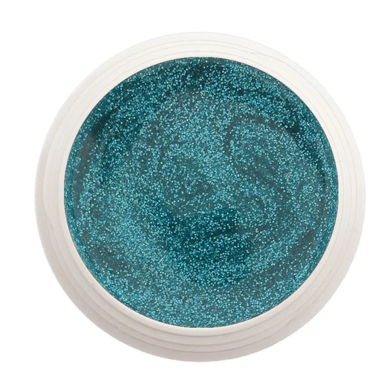 #725 Premium-GLITTER Color Gel 5ml Blaugrün