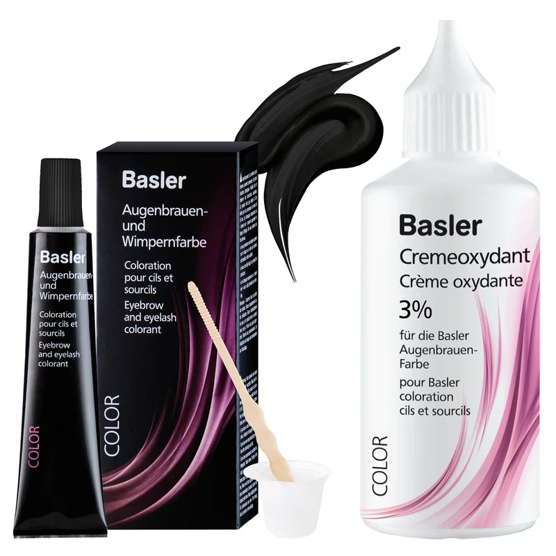 Basler Augenbrauen- und Wimpernfarbe Set schwarz