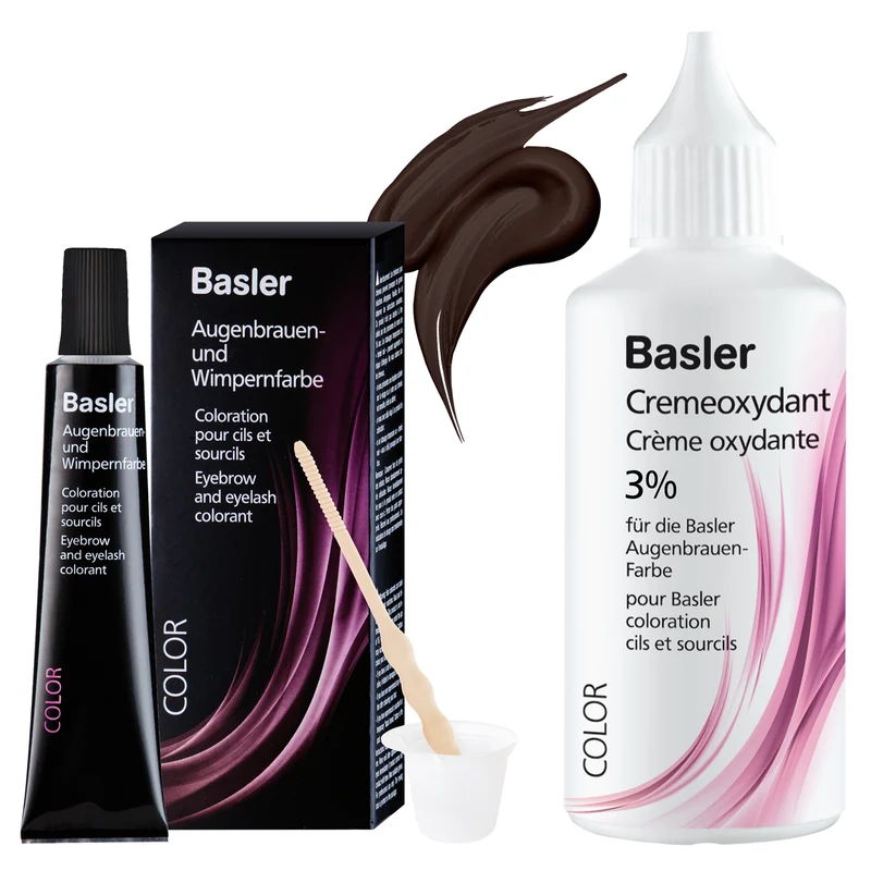 Basler Augenbrauen- und Wimpernfarbe Set Braun