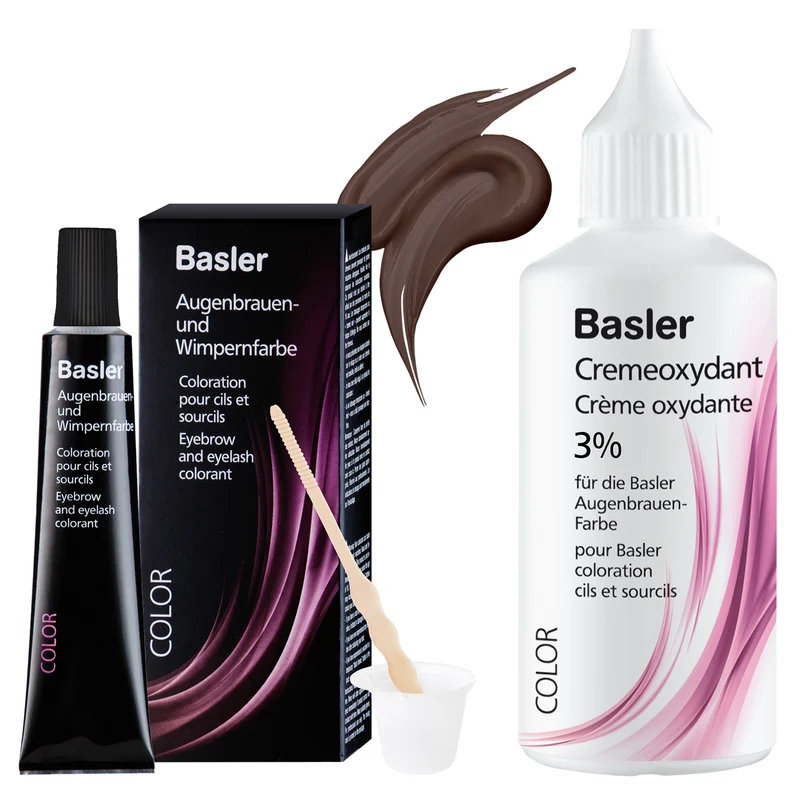 Basler Augenbrauen- und Wimpernfarbe Set Lichtbraun