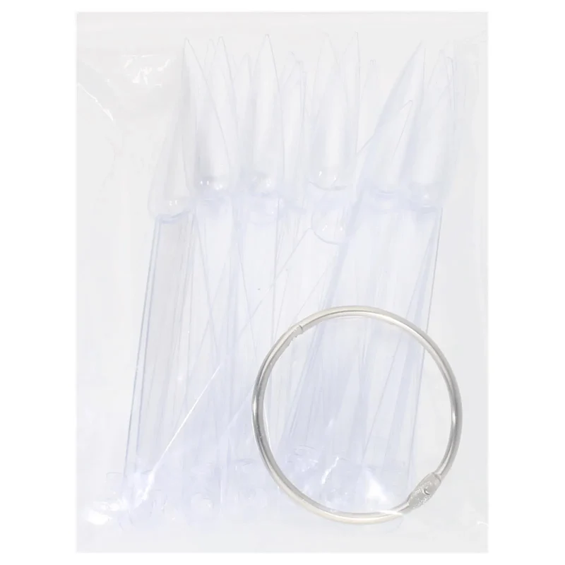 50er Tip-Acrylring Stiletto klar