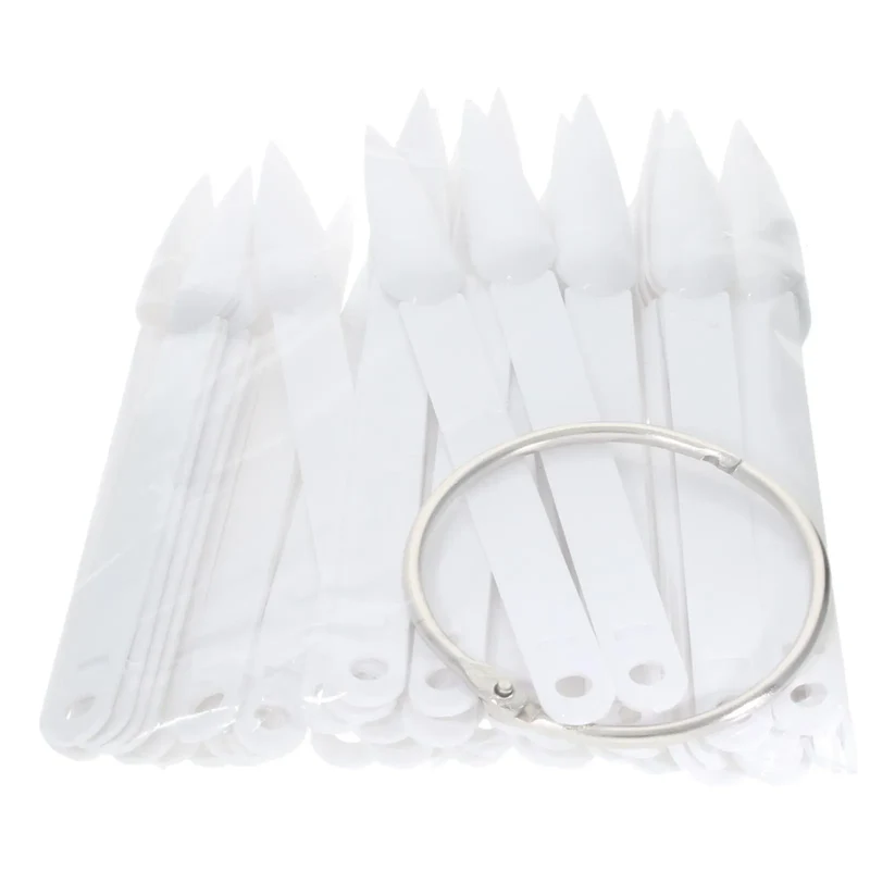 50er Tip-Acrylring Stiletto weiss