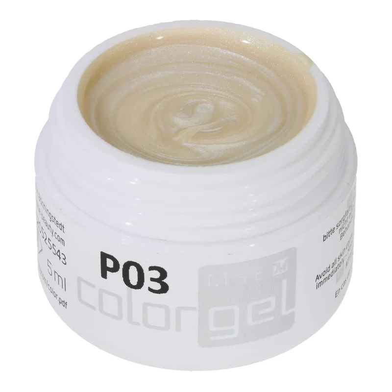 #P-03 Mother of Pearl EFFEKT Color Gel 5ml Weiss