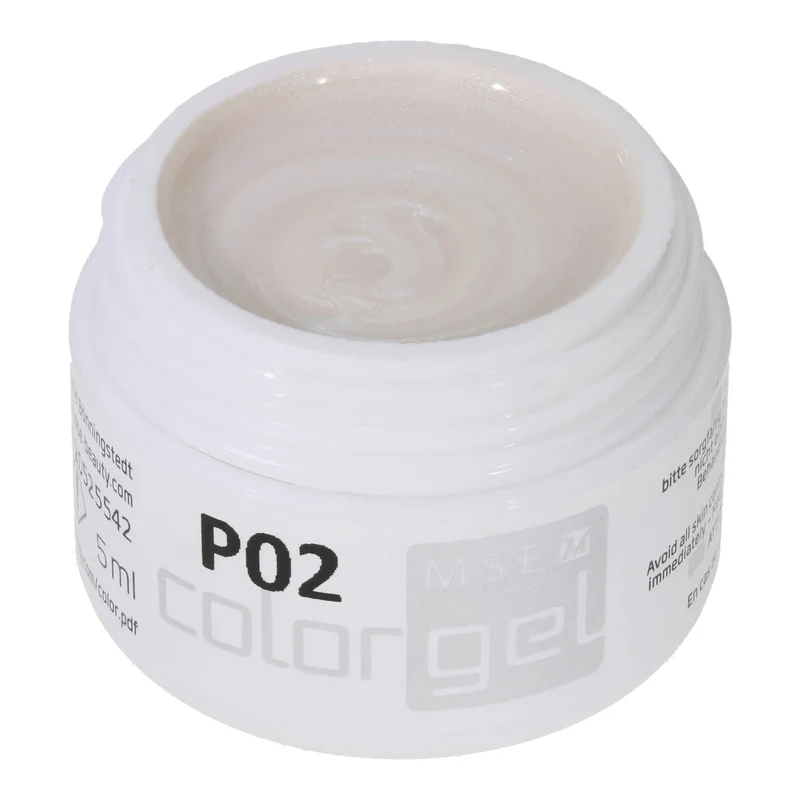 #P-02 Mother of Pearl EFFEKT Color Gel 5ml Weiss