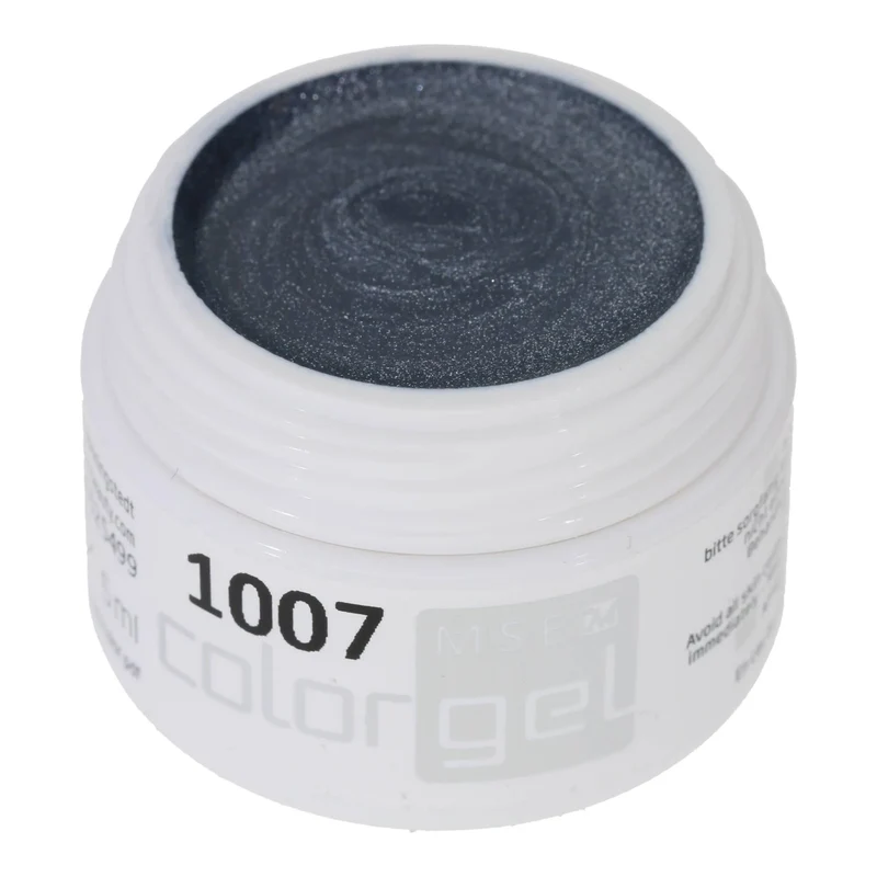 #1007 Effekt Farbgel – Metallic Schwarz Silber – 5ml