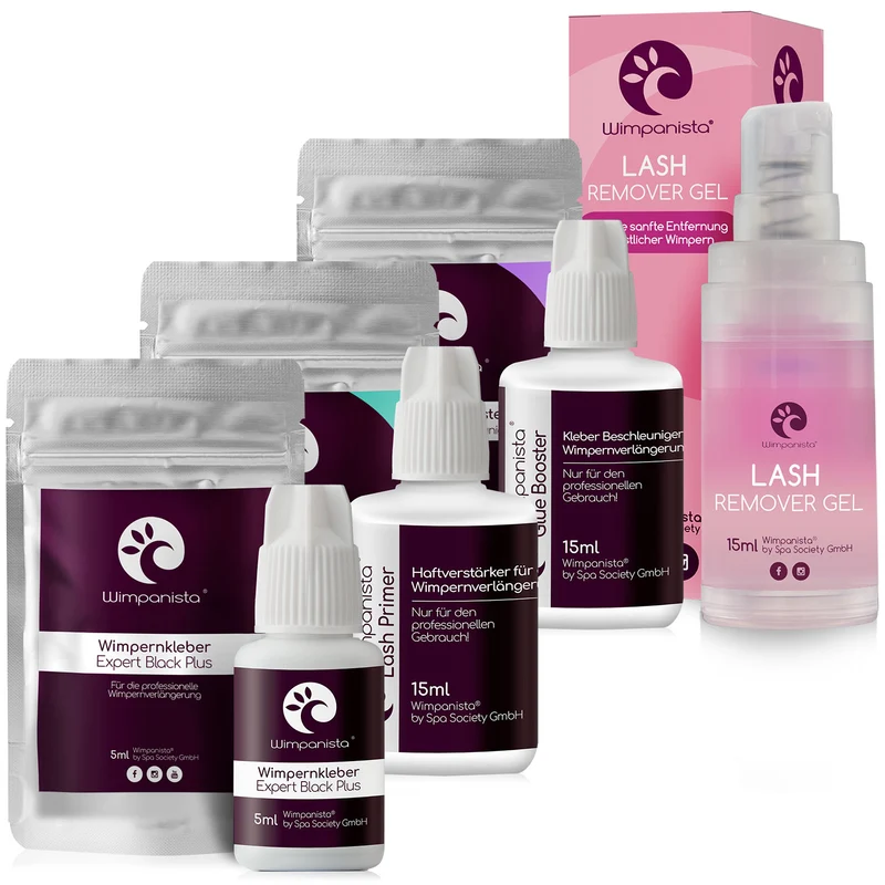 Wimpernkleber Expert PLUS, Lash Primer, Lash Booster & Lash Remover Gel im Set