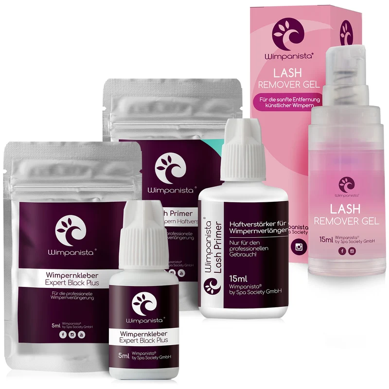Wimpernkleber Expert PLUS, Lash Primer, Lash Remover Gel im Set