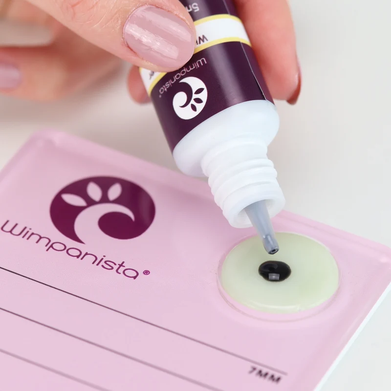 Wimpernplatte (Lash Holder) inklusive Jadestein