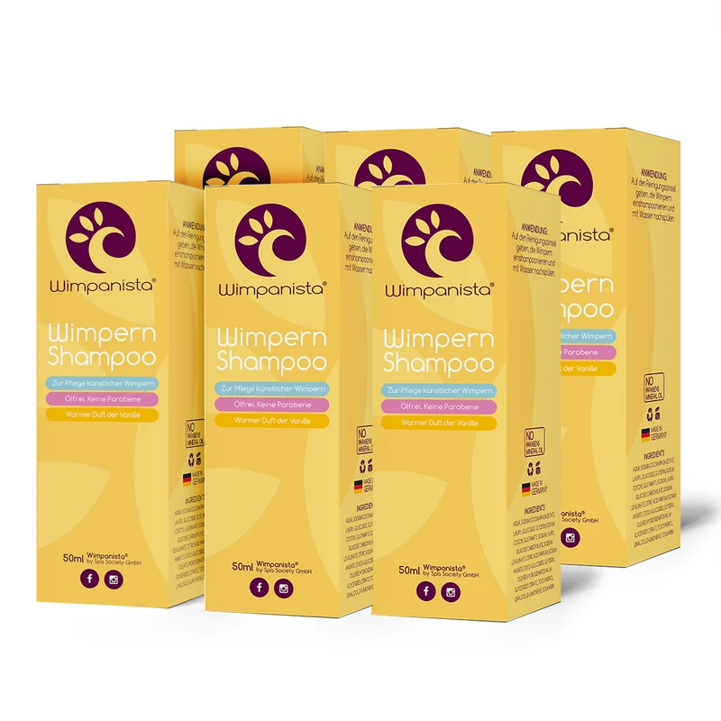 Wimpanista Wimpernshampoo 6er Set