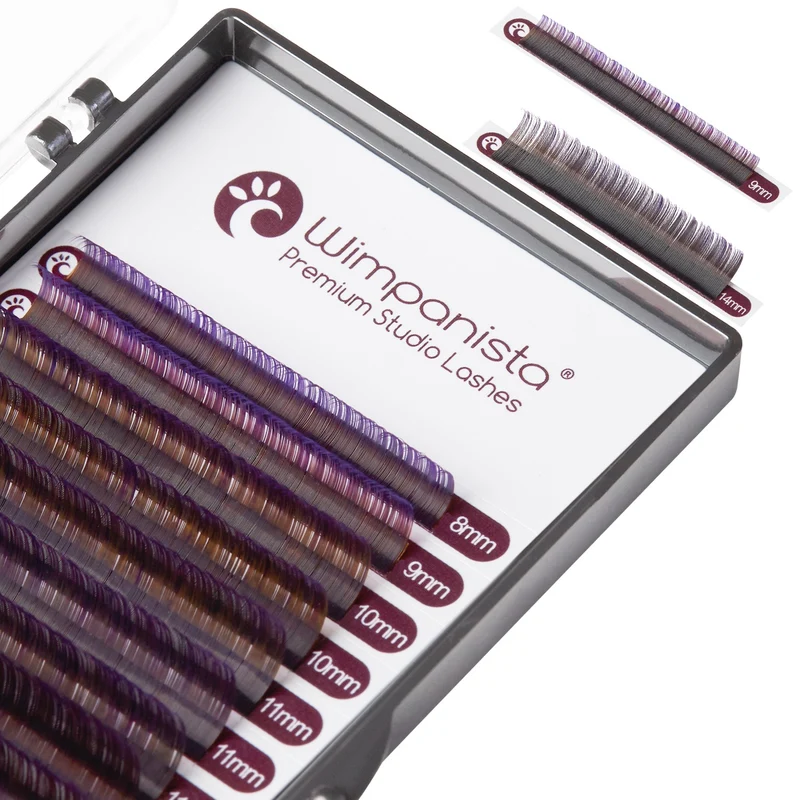 Ombré Lashes Violett C Curl 0.07 mm Mix 8-15 mm