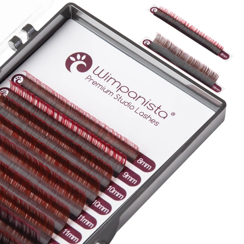 Ombré Lashes Rot C Curl 0.07 mm Mix 8-15 mm