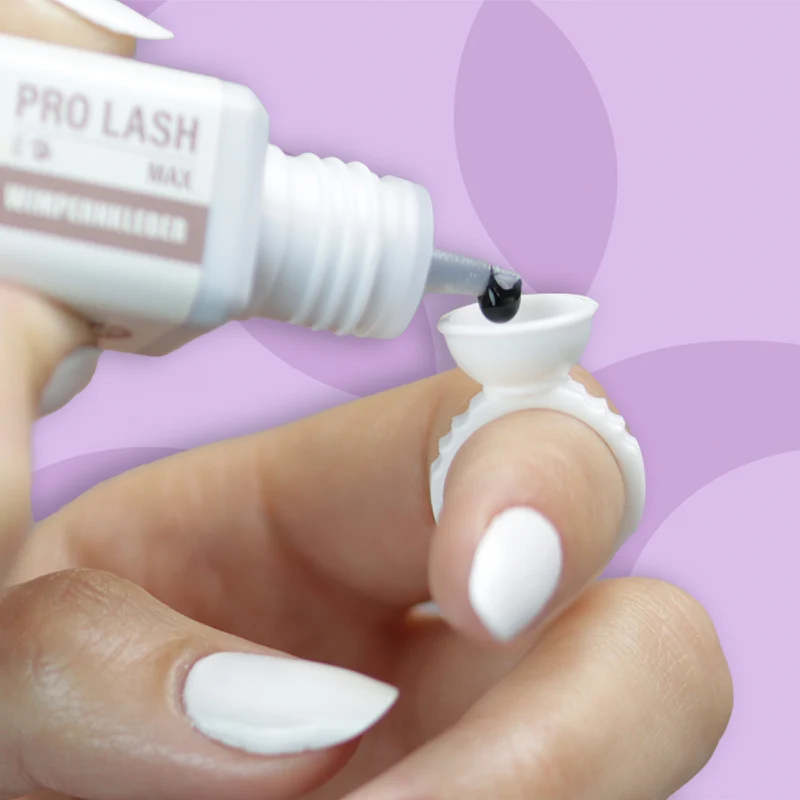 Wimpernkleber Kleberring. 5 Stück