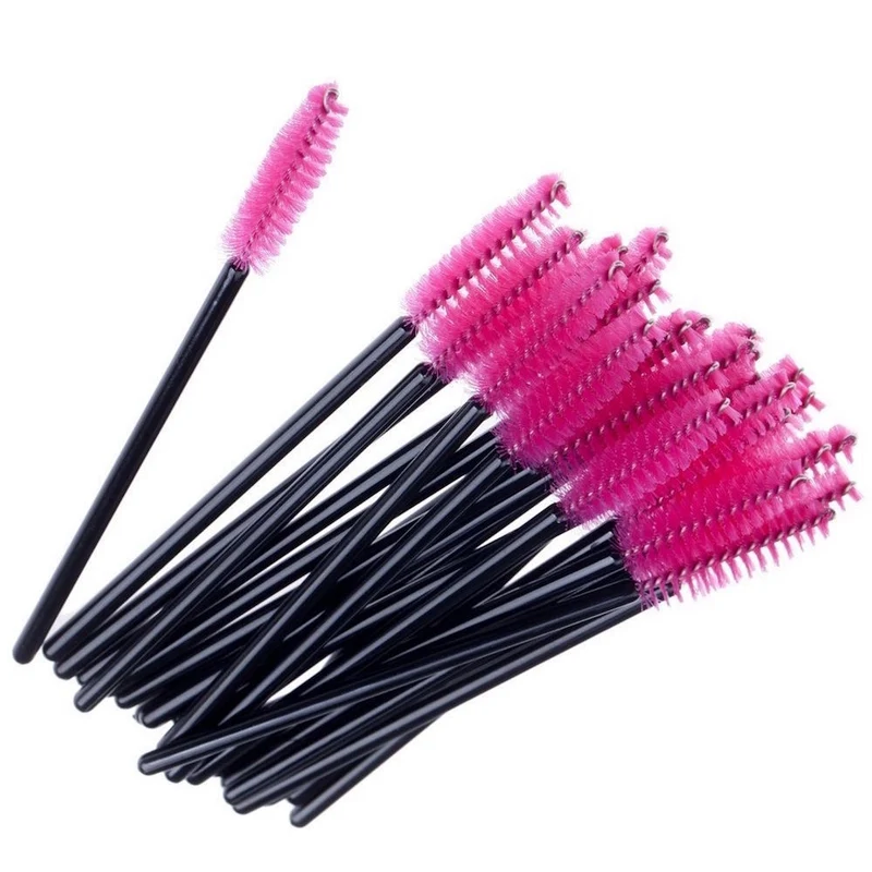 Wimpernbürsten Pink. 50 Stück