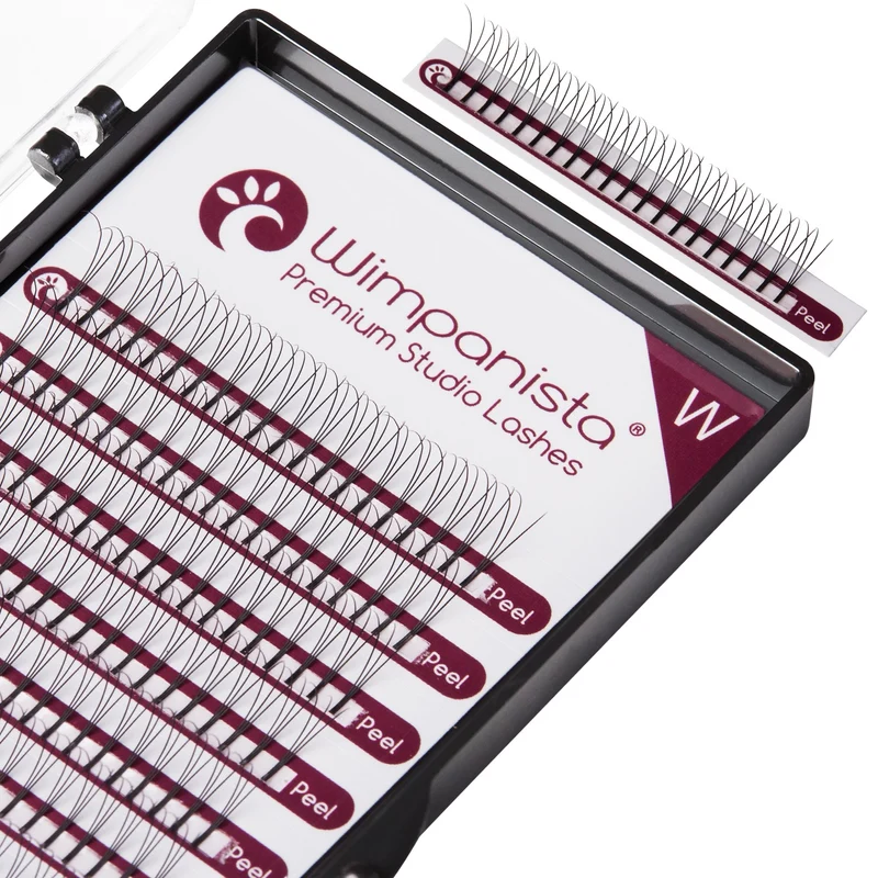 Restposten. 3D Wimpernfächer C Curl 0.15 mm Einzellängen. Lange Füßchen
