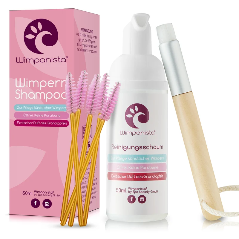 Wimpernshampoo. Duft Granatapfel. Ölfrei. Keine Parabene