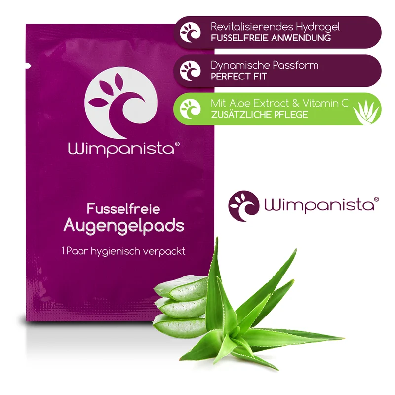 50 Paar Augengelpads fusselfrei. Dynamische Passform. Mit Aloe