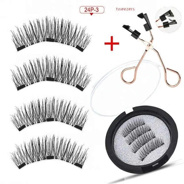 Magnetic Eyelashes without Eyeliner
