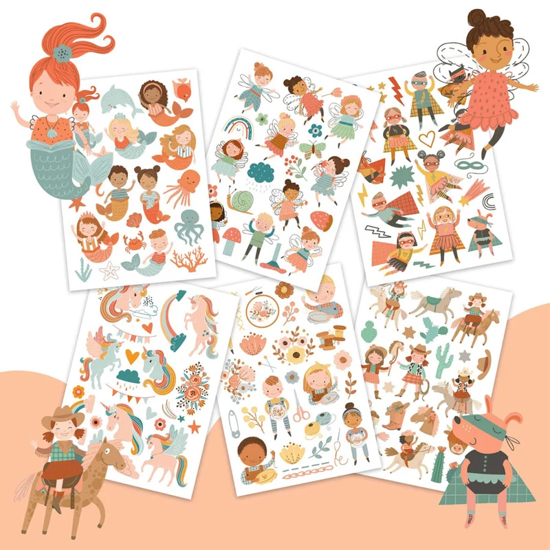 100+ Temporäre Kindertattoos