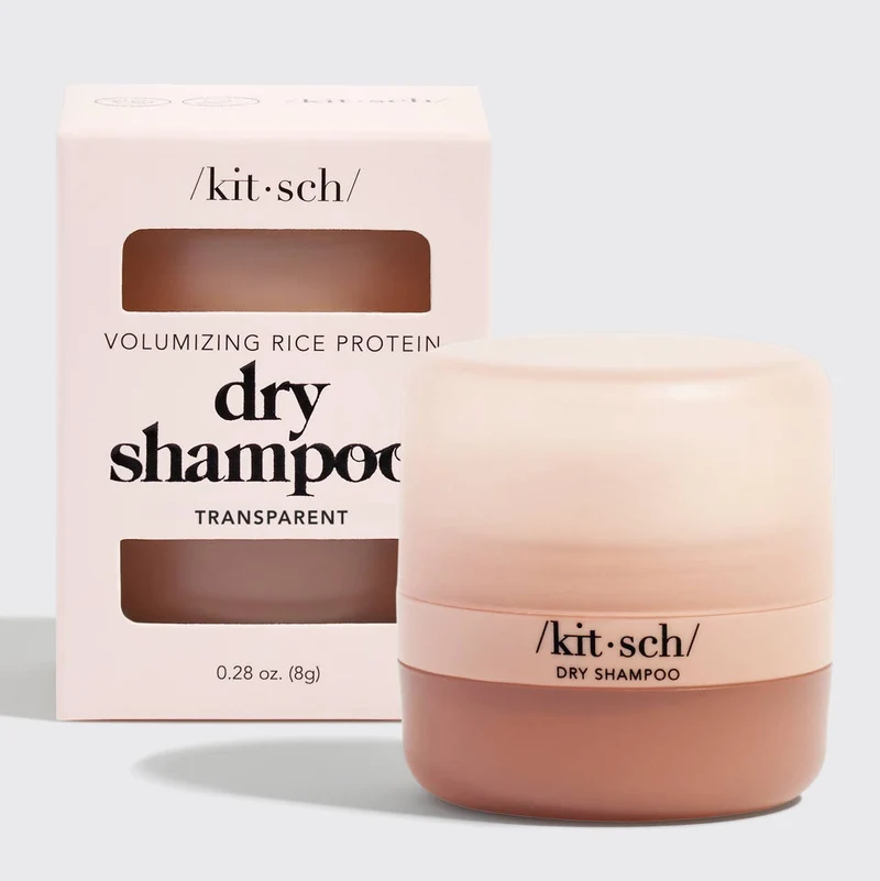 KITSCH Light Volumizing Rice Protein Dry Shampoo with Puff