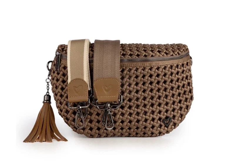 PRENELOVE LAMBTON WOVEN CROSSBODY